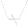 Sterling Silver X Letter Necklace