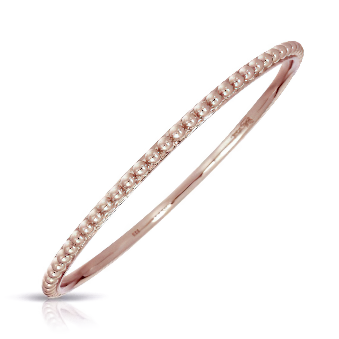 Sterling Silver Accent Studs Bangle