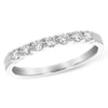 Classic 14K White Gold .25 Carats Shared-Prong Diamond Wedding Band