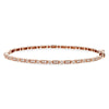 14K Rose Gold Diamond Bangle Bracelet