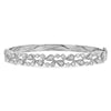 Fancy 14K White Gold Diamond Bangle Bracelet