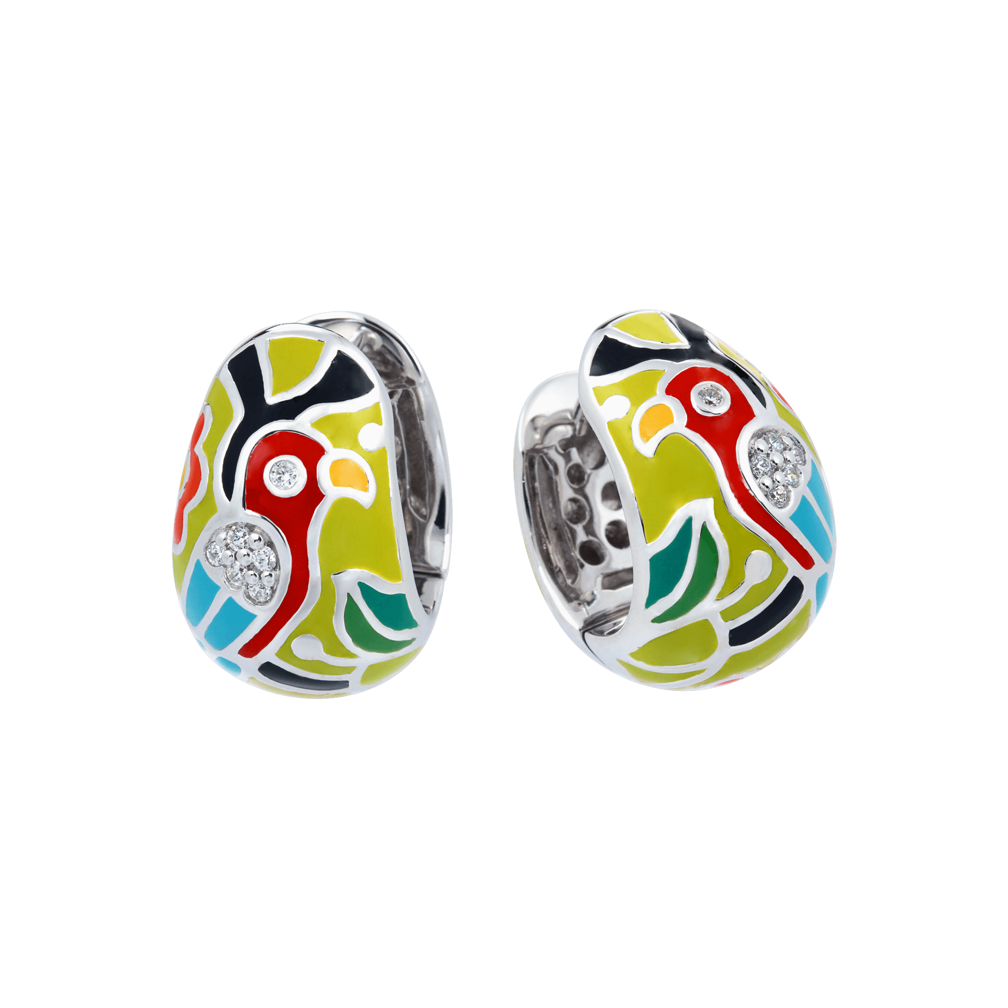 Sterling Silver Perroquet Earrings