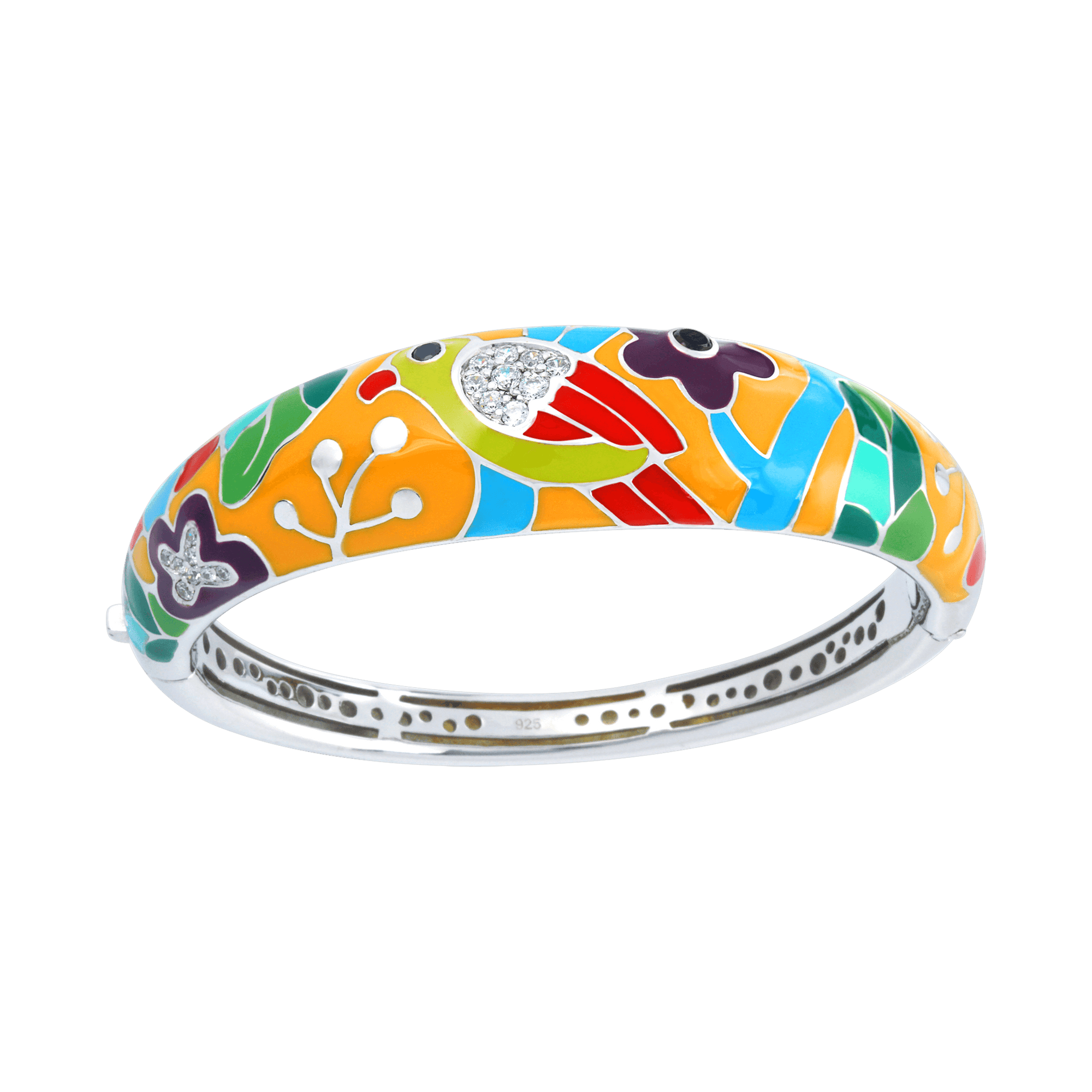 Sterling Silver Perroquet Bangle