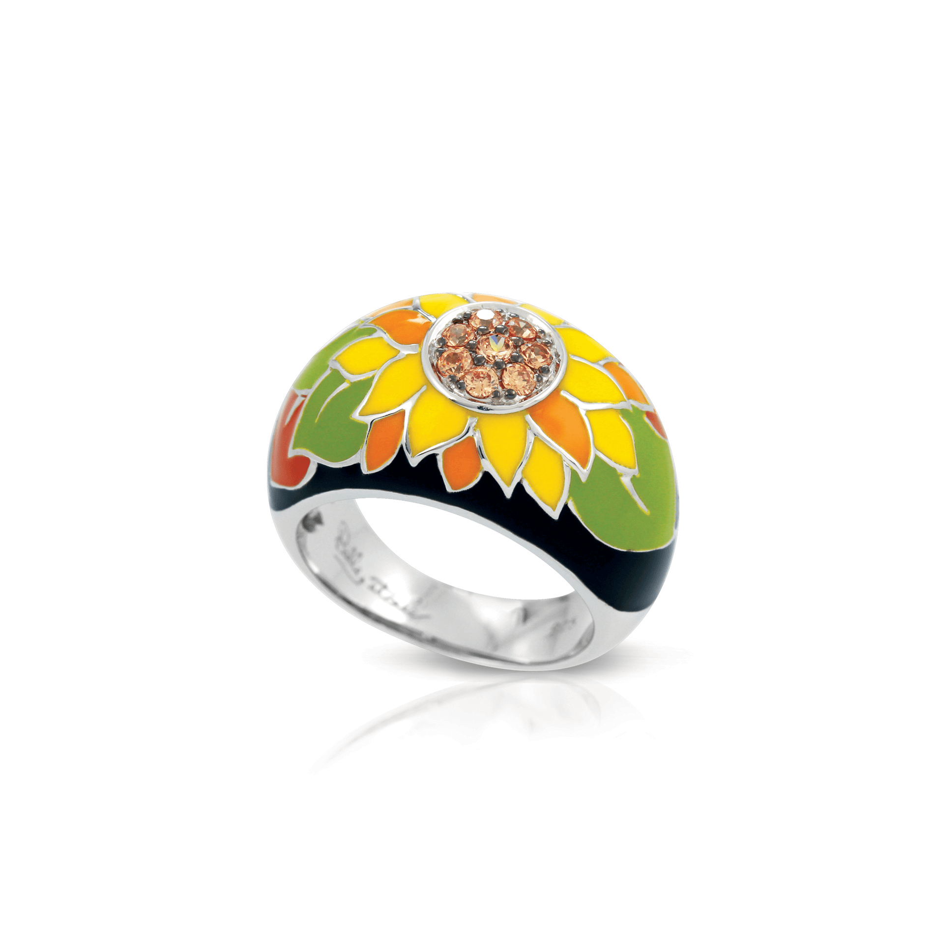 Sterling Silver Sunflower Ring