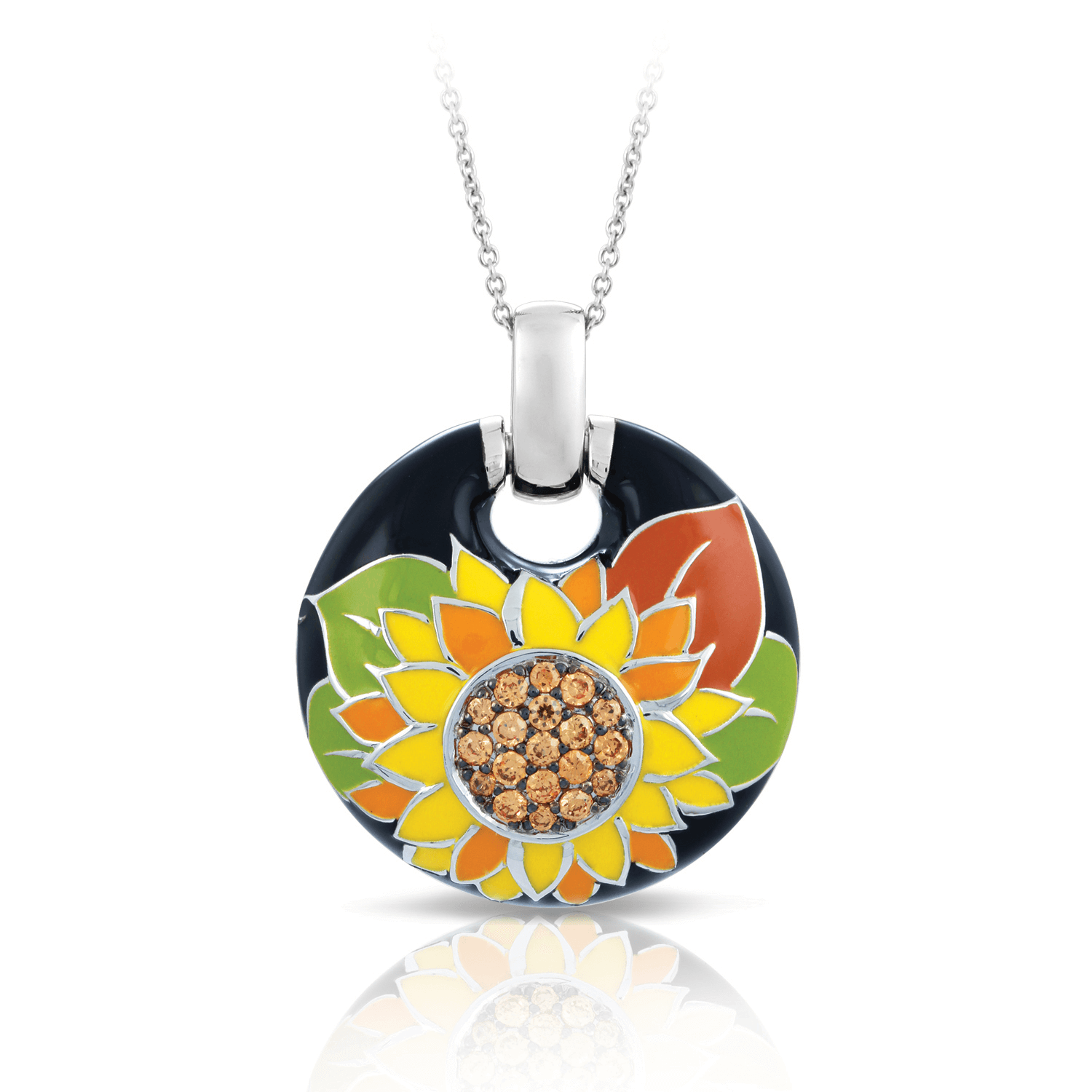 Sterling Silver Sunflower Pendant