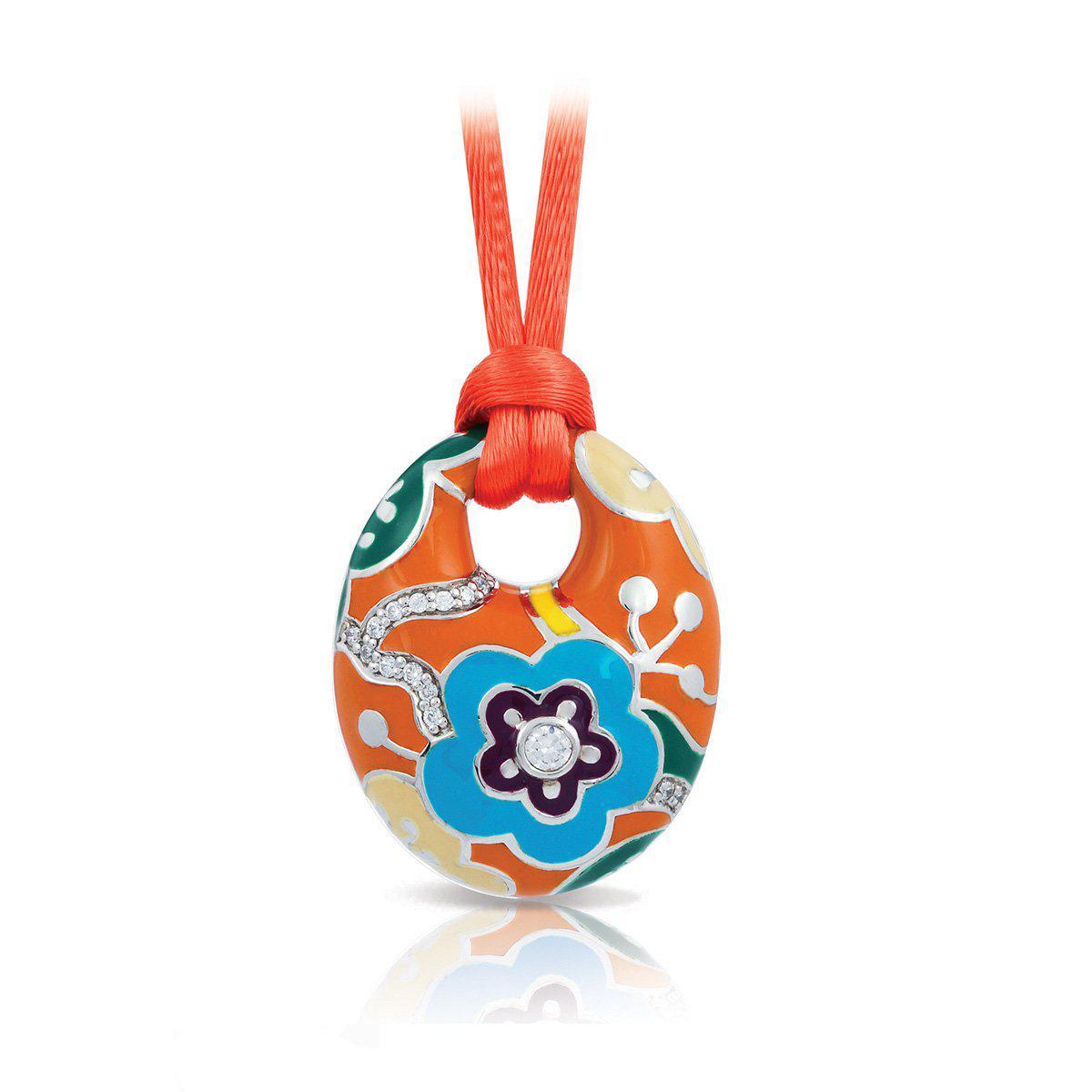 Sterling Silver Cherry Blossom Pendant