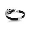 Sterling Silver Cheval Black Bangle