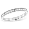 Vintage-Inspired 14K White Gold .25 Carat Channel Set Diamond Wedding Band