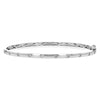 14K White Gold Flush Set Diamond Bangle Bracelet