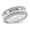 14K White Gold Diamond Wedding Band
