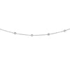 14K White Gold 1.0 Carat Diamonds by the Yard Necklace