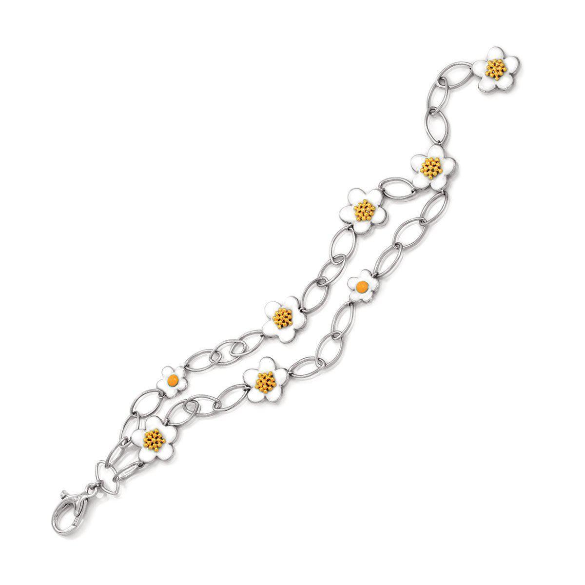 Sterling Silver Daisy Chain Bracelet