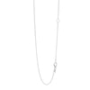 14K White Gold 1.1mm Extendable Chain Necklace