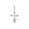 Vintage 14K White Gold Cross Pendant