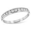 14K White Gold .75 Carat Channel Set Diamond Wedding Band