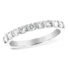 14K White Gold Channel Set Diamond Wedding Band