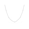 14K White Gold Diamond By The Yard Station Necklace