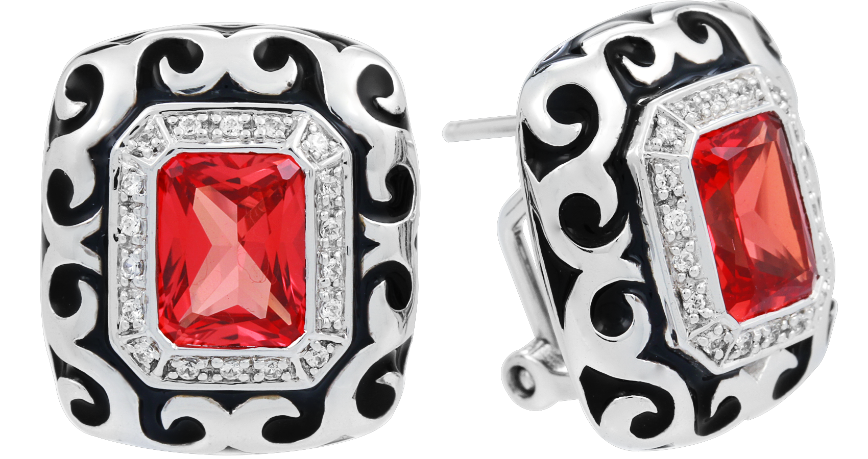 Sterling Silver Royale Stone Earrings