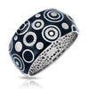 Sterling Silver Galaxy Bangle Cuff