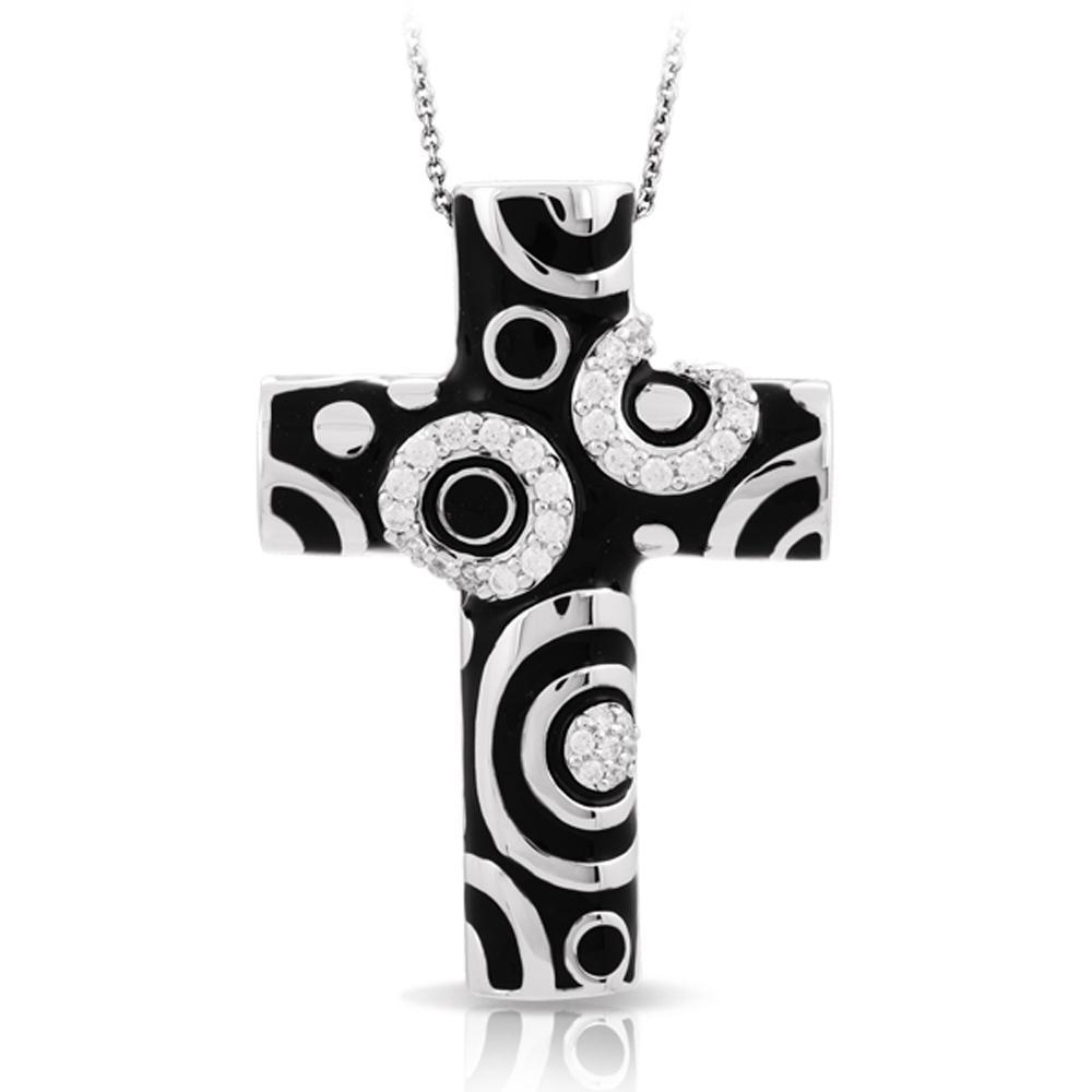 Sterling Silver Galaxy Cross Pendant