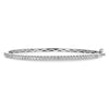 Classic 14K White Gold Diamond Bangle Bracelet