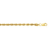 14K Yellow Gold 4mm Lite Rope Chain Necklace