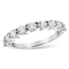 Classic 14K White Gold 1.00 Carat Shared-Prong Diamond Wedding Band