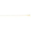 18K Yellow Gold 1.0mm Extendable Cable Chain Necklace