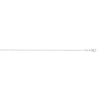 18K White Gold 1.0mm Extendable Cable Chain Necklace
