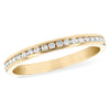 14K Yellow Gold .25 Carat Channel Set Diamond Wedding Band