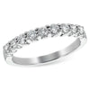 Classic 14K White Gold Shared-Prong Diamond Wedding Band