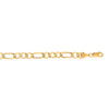 14K Yellow Gold 6.6mm Lite Figaro Chain Necklace
