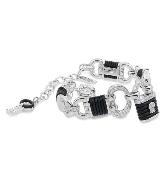 Sterling Silver Lock Bracelet