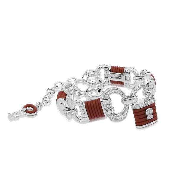 Sterling Silver Lock Bracelet