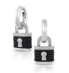 Sterling Silver Lock Earrings