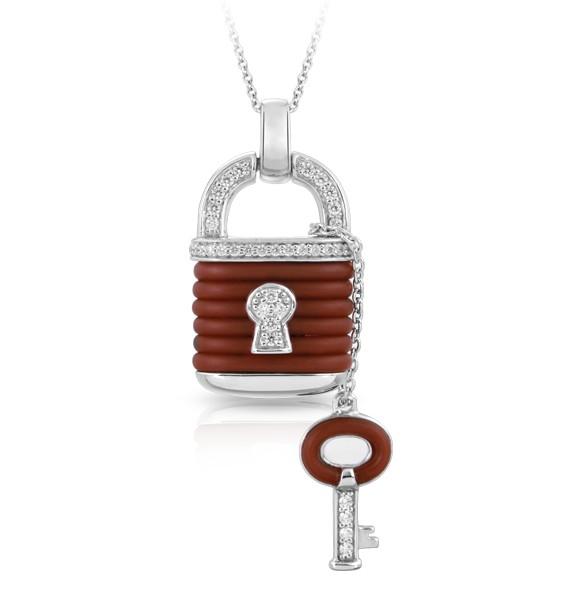Sterling Silver Lock Pendant