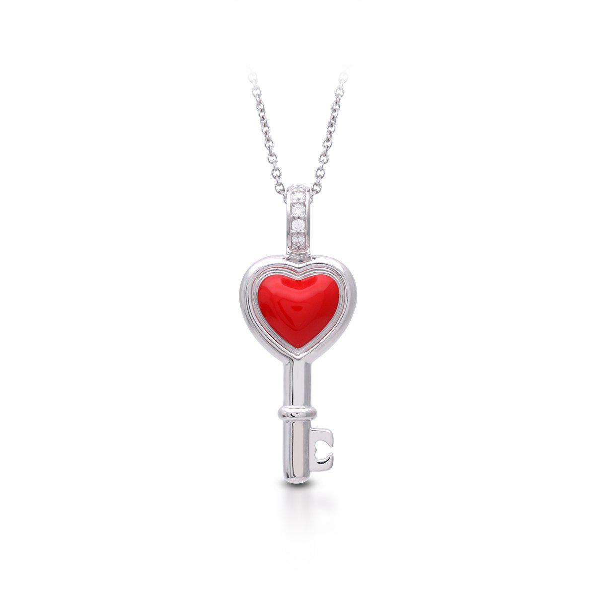Sterling Silver Love is the Key Pendant