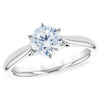 14K White Gold Solitaire Semi-Mount Engagement Ring
