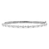 14K White Gold Diamond Bubble Bangle Bracelet