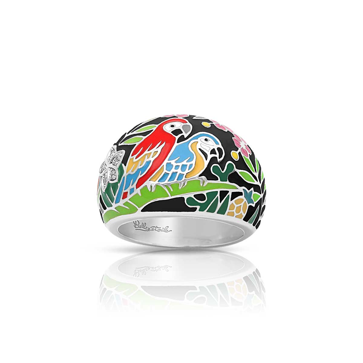Sterling Silver Macaw Ring