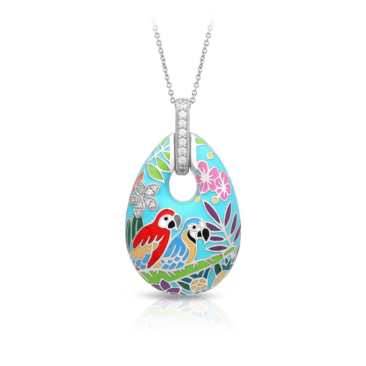 Sterling Silver Macaw Pendant