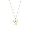 14K Yellow Gold Monkey Necklace
