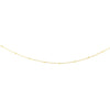 14K Yellow Gold 1.8mm Polished Bead Saturn Chain Necklace