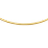 14K Yellow Gold 4mm Classic Omega Necklace