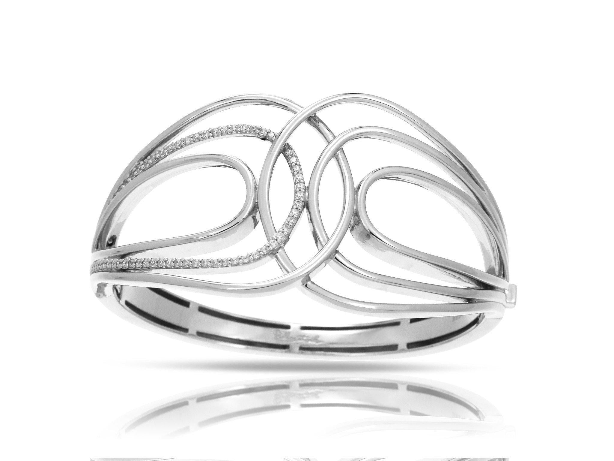 Sterling Silver Onda Bangle