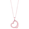 14K Rose Gold Polished Heart Necklace