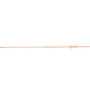 14K Rose Gold 1.2mm Double Extendable Cable Chain Necklace