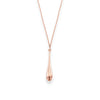 14K Rose Gold Polished Tear Drop Necklace