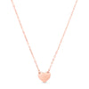 14K Rose Gold Mini Heart Pendant Necklace