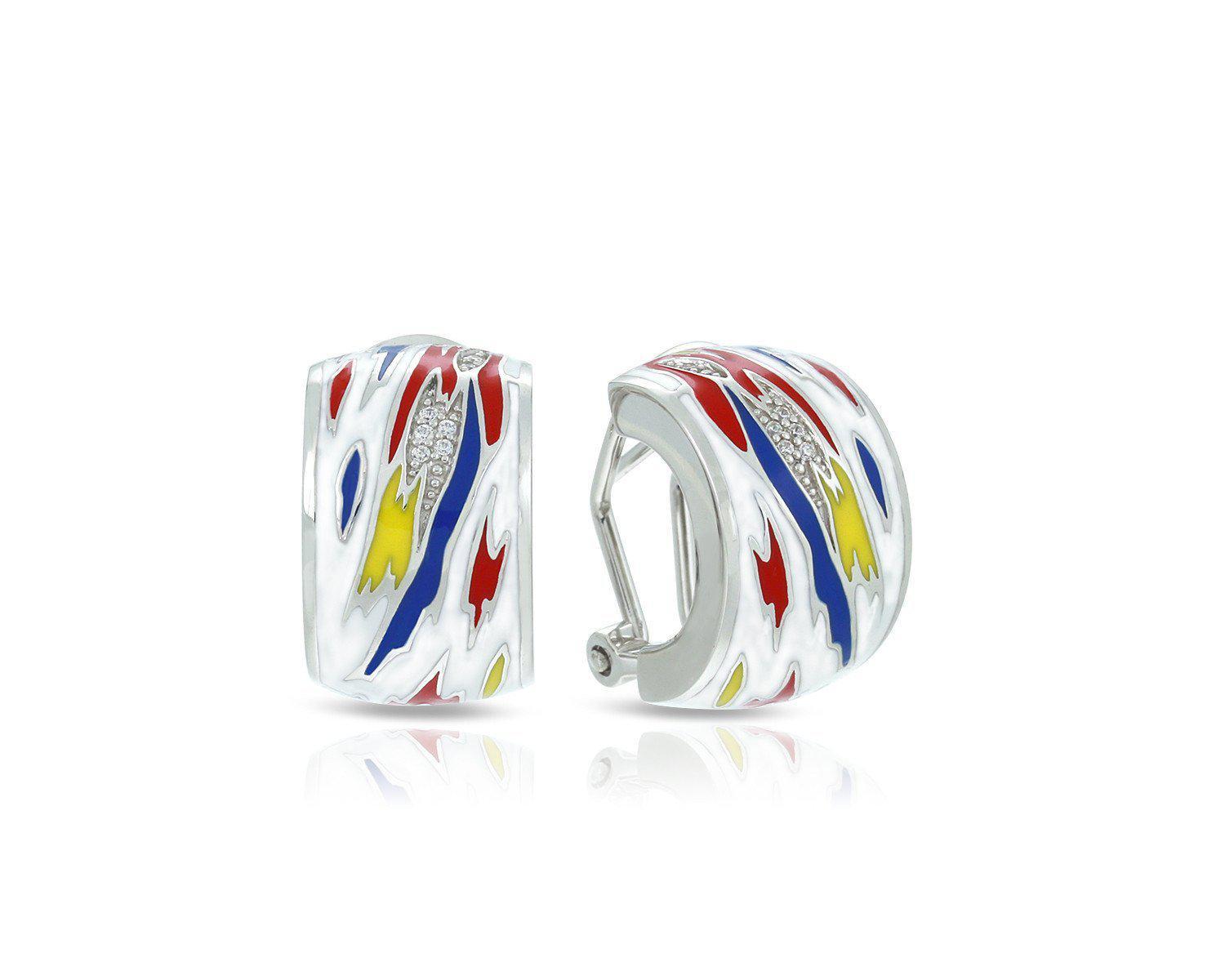 Sterling Silver Palette Earrings